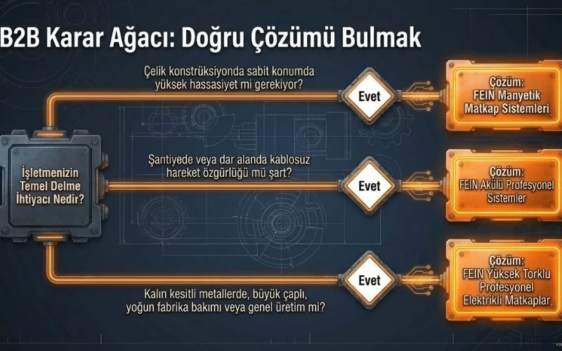 Hangi Uygulamada Yüksek Torklu Matkap Yerine Manyetik Matkap Kullanılmalı