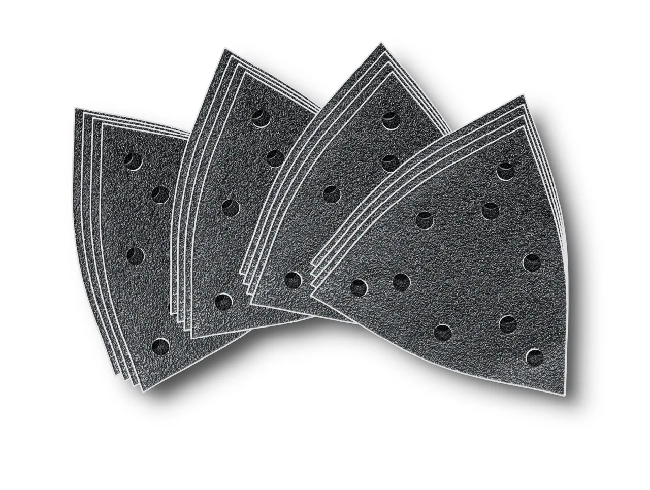 Zımpara kağıdı takımı, üçgen 130 mm, 16 adet