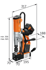 AKBU 35 PMQW 18 V AS Construction-Site 1x 12 Ah Set, 34 in Weldon HSS NOVA 50