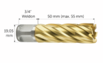 HSS Dura 50 34 in Weldon yuvalı karot matkap