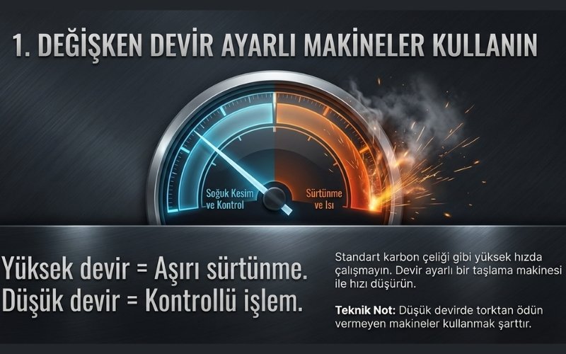 Değişken Devir Ayarlı Makineler Kullanın