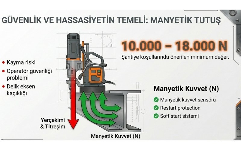 Manyetik Tutuş Kuvveti (Newton)