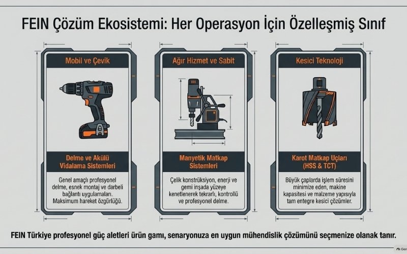 FEIN Manyetik Matkap ve Profesyonel Matkap Seçimi